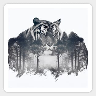 Tiger Nature Outdoor Imagine Wild Free Magnet